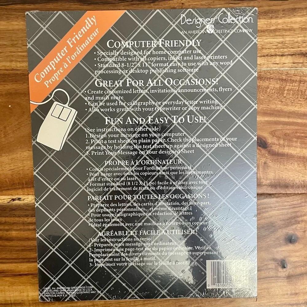 Vintage Designer Collection American Greetings Stationary Paper Pumpkins 50 ct - Picture 6 of 6